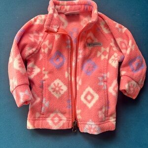 Baby Infant Columbia Pink Fleece Jacket